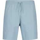 lyle and scott mens classic plain drawstring swim shorts slate blue