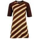 madcap england cilla retro 1960s mod stripe dress