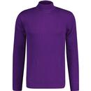 madcap england mens eastwood slim fit turtleneck knitted top imperial purple