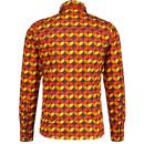 Danza Madcap England Retro 70s Circle Print Shirt