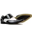 Aijaz MADCAP Retro Mod Patent Spatz Brogue Shoes