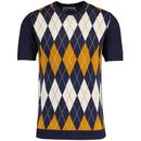 Blane Madcap England Mod Argyle Knitted T-Shirt NB