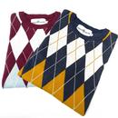 Blane Madcap England Mod Argyle Knitted T-Shirt NB