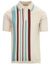 Bauhaus MADCAP ENGLAND Mod Stripe Knit Polo Shirt