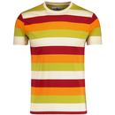 Madcap England Beatcomber Retro Surf Stripe T-shirt in McCartney's Tie MC515