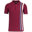 Beck MADCAP ENGLAND Mod Racing Stripe Knit Polo Z