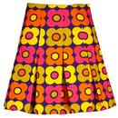 Madcap England Bijoux Retro Flower 60s Mod Pleated Tennis Skirt