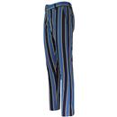Offbeat MADCAP ENGLAND 60s Mod Stripe Trousers B/Y