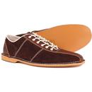 All Up MADCAP ENGLAND Mod Bowling Shoes (Brown)