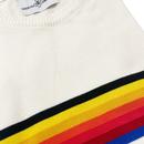 Britpop MADCAP ENGLAND Rainbow Stripe Knit Tee (E)
