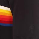 Britpop MADCAP ENGLAND Rainbow Stripe Knit Tee (B)