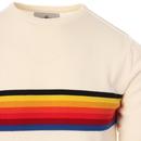 Britpop MADCAP ENGLAND Rainbow Stripe Knit Tee (E)