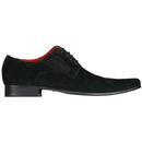 Madcap England Callahan Suede 60s Mod Winklepicker Shoes in Black