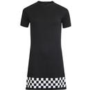 madcap england 60s mod checkerboard knitted dress