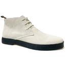 Cisco Suede Chukka Boots in Ice White by Madcap England 