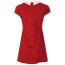 Dollierocker MADCAP ENGLAND 60s Mod Dress (Red)