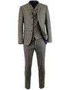 MADCAP ENGLAND Retro Mod 2 or 3 Piece Donegal Suit