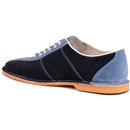 All Up MADCAP ENGLAND Mod Suede Bowling Shoes NAVY