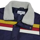 Edge MADCAP ENGLAND Retro Stripe Ski Jacket (Navy)