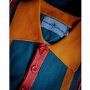 Farlowe MADCAP ENGLAND Mod Stripe Knit Polo Top PP