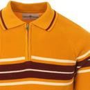 Fireball MADCAP ENGLAND Mod Rib Zip Neck Polo (GG)