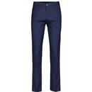 Madcap England Frogmouth Pocket Suit Trousers in Navy MC1082
