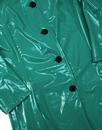 Jackie MADCAP ENGLAND Retro 60s PVC Raincoat GREEN