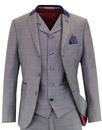 MADCAP ENGLAND POW Check Velvet Collar Mod Suit 
