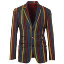 Madcap England Hendrix Stripe 60s Slim Mod Suit