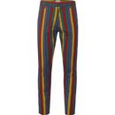 Madcap England Hendrix Stripe Retro 60s Psychedelic Slim Trousers