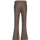 Madcap England Retro Herringbone Wool Check Flares