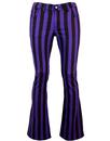 Holy Roller - Retro 60s Striped 70s Indie Flares P