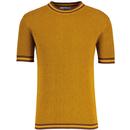 Madcap England Jet Waffle Knit Mod T-shirt in Buckthorne MC1103