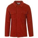 Lennon MADCAP ENGLAND Mod Cord Shirt Jacket (Rust)
