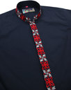 Avory MADCAP ENGLAND 60s Mandarin Collar Shirt (N)