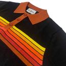 Mix-Tape Madcap England Retro 70s Polo Shirt BLACK