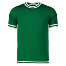 Madcap England Men's Moon Knitted Tipped Short Sleeve T-Shirt in Green Jacket