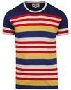 Cosmo MADCAP ENGLAND Retro 1970s Stripe T-shirt
