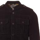Pepper MADCAP ENGLAND Mod Cord Tunic Jacket BLACK