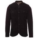 Madcap England Pepper Men's 60s Mod Cord Tunic Jacket in Black