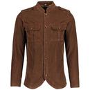 Madcap England Pepper Cord Military Tunic Jacket in Cocoa Brown MC500