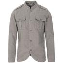 Madcap England Pepper Men's 60s Mod Cord Tunic Jacket in Drizzle