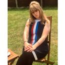 Polly MADCAP ENGLAND 60s Mod Stripe Jersey Dress