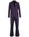 MADCAP ENGLAND Offbeat Mod 60s Flare Suit - Purple