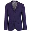madcap england 3 button mohair tonic suit purple