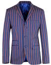 madcap england regatta stripe 3 button suit jacket