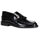 Madcap England Rock Steady Mod Tassel Loafer Shoes in Black