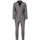 MADCAP ENGLAND 1960s Fab 4 Button Suit in Silver