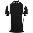 Vitesse MADCAP ENGLAND Retro Mod Cycling Top BLACK