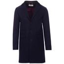 Madcap England Made in England 60s Mod Wool Dress Coat in Navy